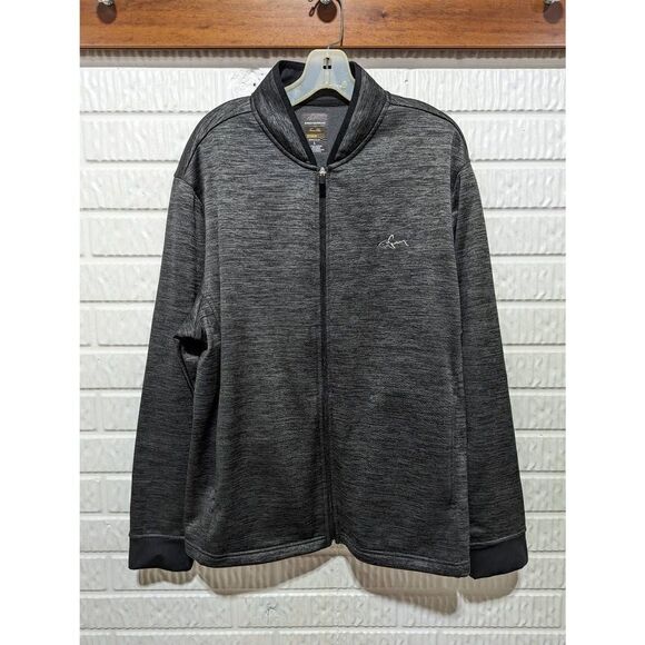 Greg Norman Men's Gray Full Zip Front Water Resistant Sweatshirt Large - Picture 1 of 8